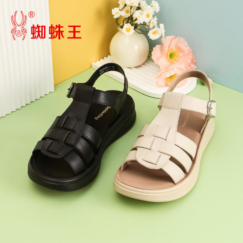 蜘蛛王休闲罗马风女凉鞋夏季新款
