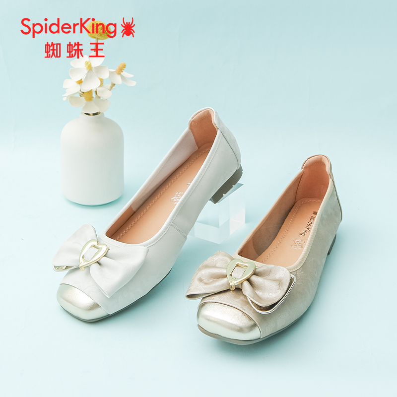蜘蛛王蝴蝶鞋女单鞋春季新款
