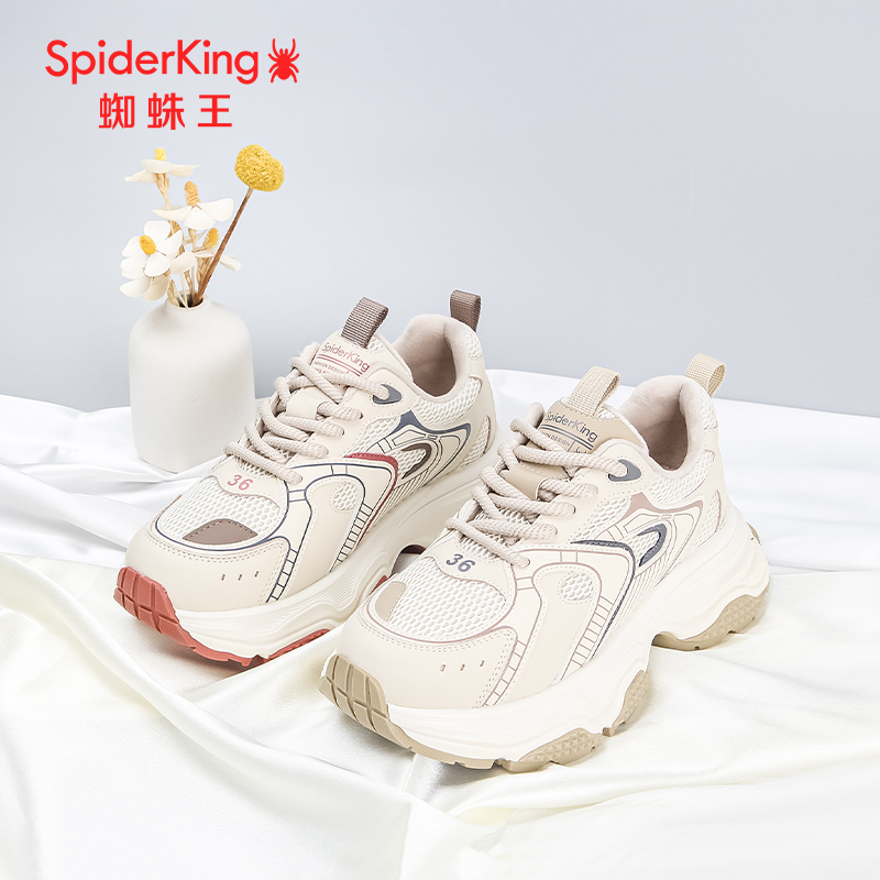 蜘蛛王加绒老爹鞋冬季新款