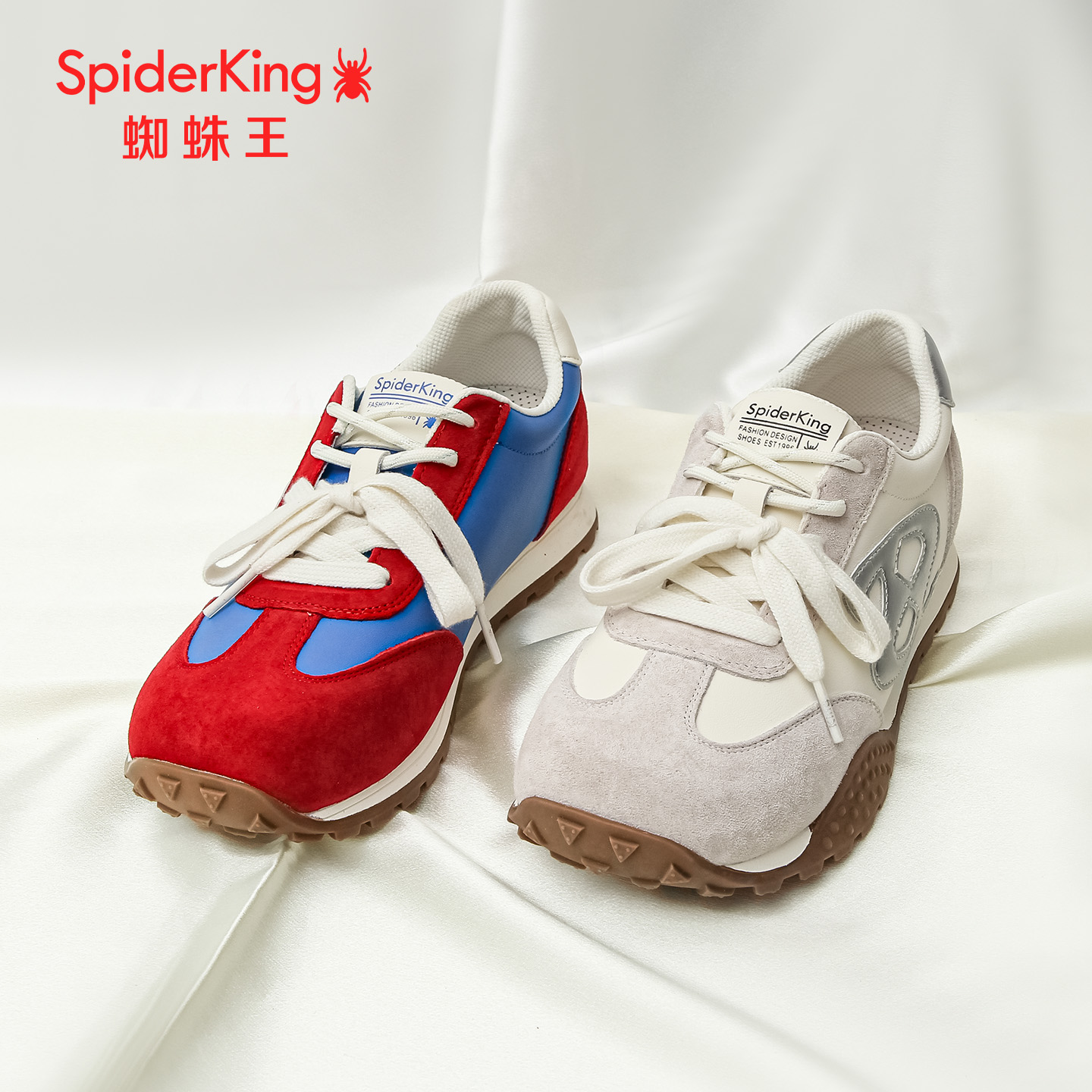 蜘蛛王拼色女德训鞋秋季新款