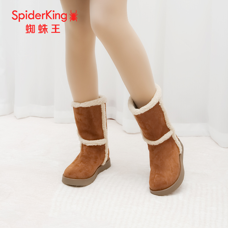 蜘蛛王女雪地靴加绒冬季新款