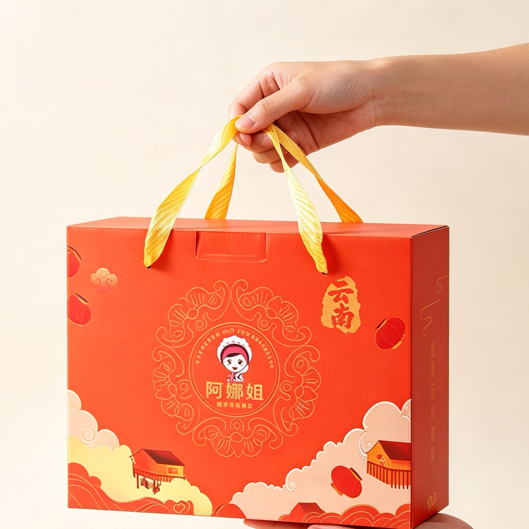 阿娜姐云腿小饼31g云南特产鲜花云腿蛋黄月饼中秋团购送礼盒装