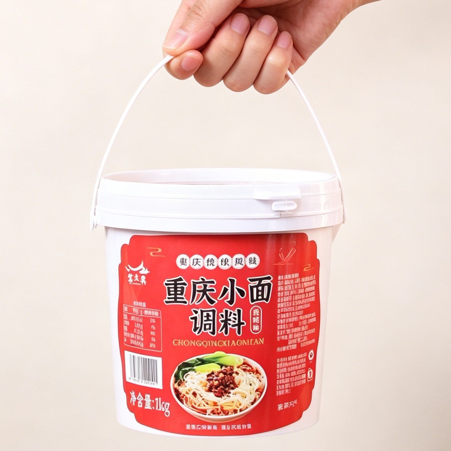 巴蜀渝江正宗重庆小面调料 商用凉皮凉面调料汁麻辣炒菜佐料1kg装