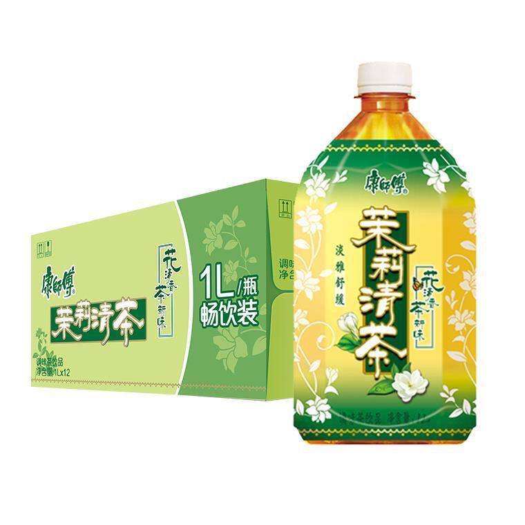 【整件装】康师傅茉莉清茶凉茶1L清茶大瓶饮料茶畅饮品家庭装清仓