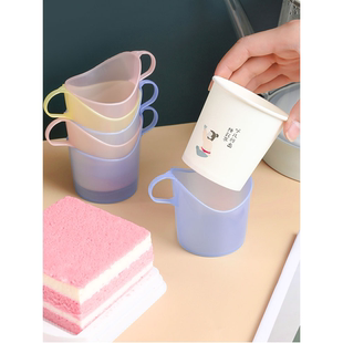 加厚杯托塑料杯托一次性纸杯杯套开水防烫杯架办公隔热通用茶杯托