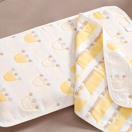 婴儿枕巾儿童纯棉纱布吸汗透气宝宝新生枕头巾a类全棉柔软幼儿园