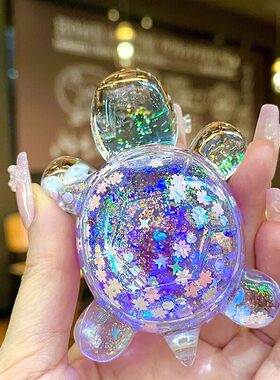 新款流沙乌龟爆闪网红巨无霸爆款儿童摆件礼物同款装饰家居摆件