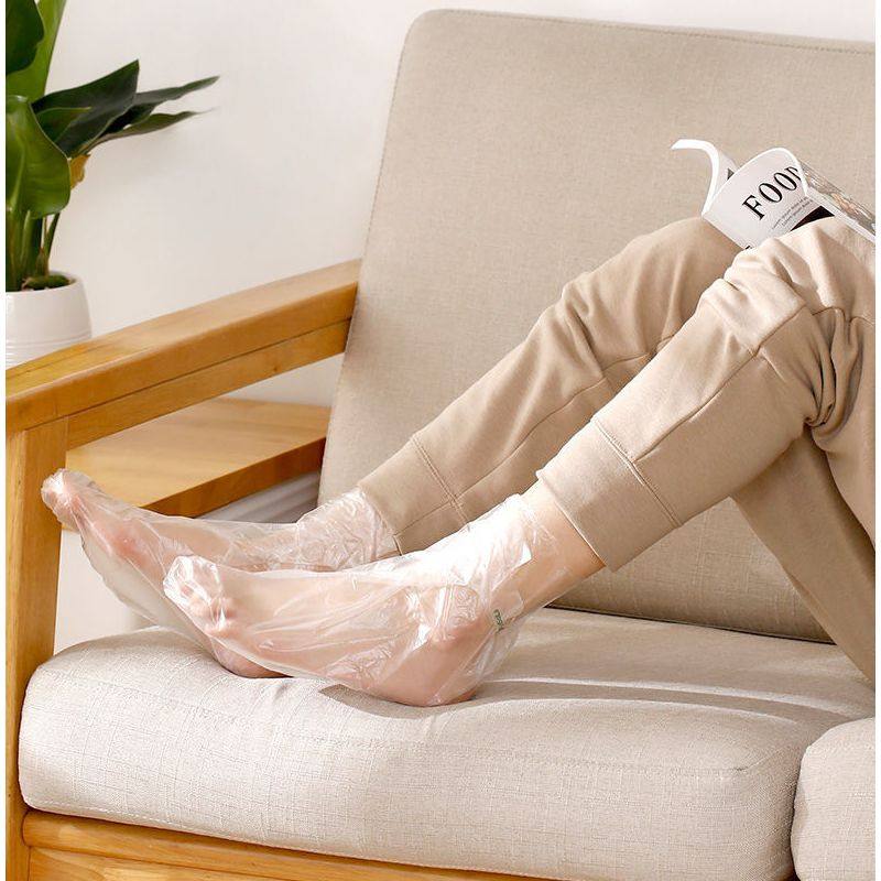 足膜一次性塑料脚套透明手脚膜足浴保鲜膜脚部护理足疗袋长筒脚套,彩妆/香水/美妆工具,面膜纸,淘宝优惠券,粉丝福利购,淘宝优惠卷