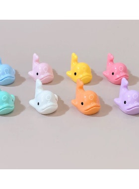 新款海洋实色彩色鲸鱼 DIY饰品配件自制小动物手机壳冰箱贴摆件