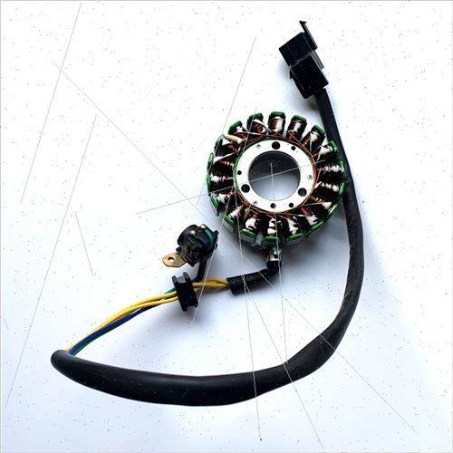 适用铃木王GS125太子GN 锐爽EN125 钻豹HJ125K充电线圈磁电机定子