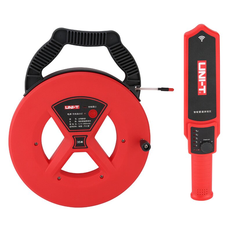优利德UT661C/D管道测堵仪电工防水探头铁管PVC管探测器线管疏通