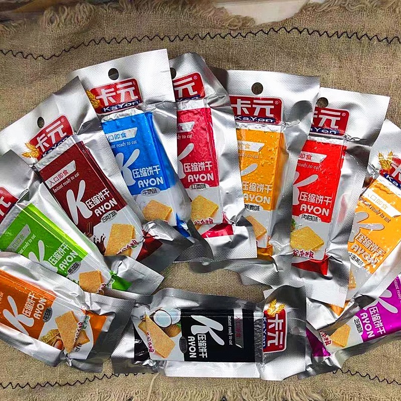 压缩饼干卡元军粮正品营养早餐粗粮口味户外代餐学生干粮充饥抗饿