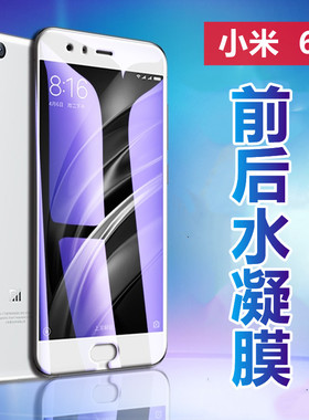 昌想 适用小米6X水凝膜xiaomi6手机贴膜小米六前后保护膜MI6磨砂MCE16抗蓝光MCT1高清软模A2防刮滑M1804D2ST
