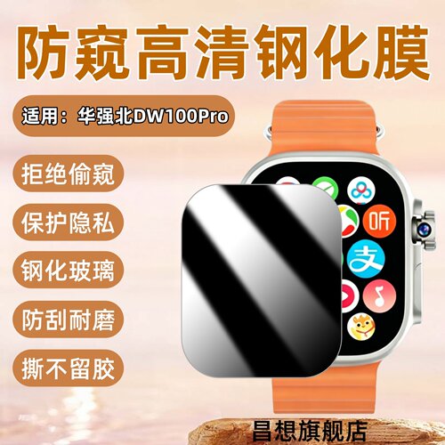 适用华强北DW100Pro防窥钢化膜