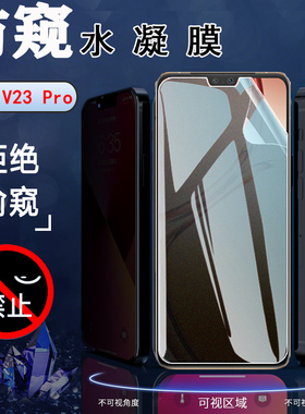昌想 适用vivo V23pro防窥膜vivov23 5G手机膜V23E磨砂水凝膜V2126保护隐私V2132抗指纹V2130防刮滑软贴模