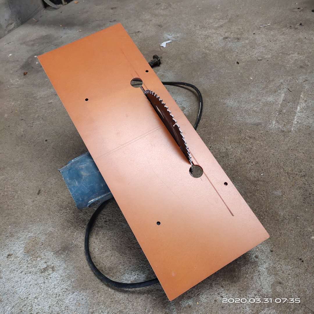 4寸7寸木工切割机底板电木改装定位架靠山配件云石机底座拆板神器