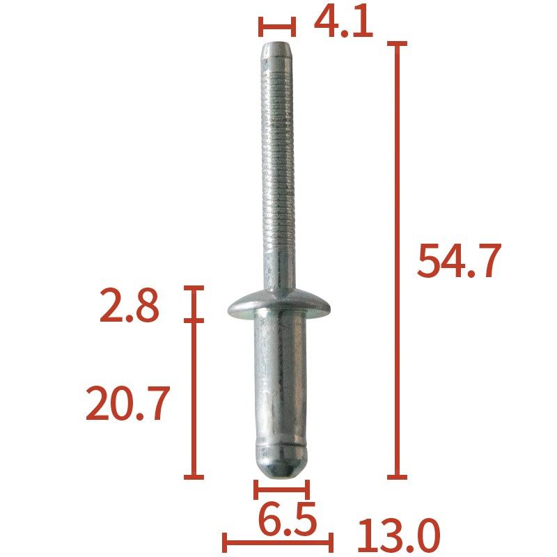 汽车车门边框亮条门框固定金属铆钉保险杠支架轮眉铝灯笼油箱铆钉
