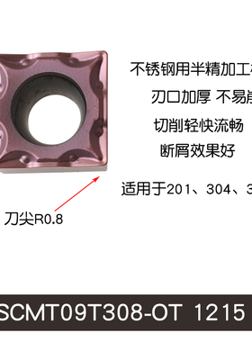 数控刀头SCMT09T302/04/08正方形单面铸铁钢件不锈钢铝用倒角刀片