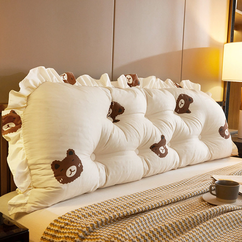 2025新款卡通风风床头靠垫软包可拆洗床上护腰靠垫大靠背软包垫子,居家布艺,床头靠垫,淘宝优惠券,粉丝福利购,淘宝优惠卷