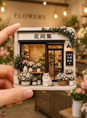 花间集鲜花店树脂浮雕磁吸冰箱贴创意家居装饰品小礼品伴手礼批发