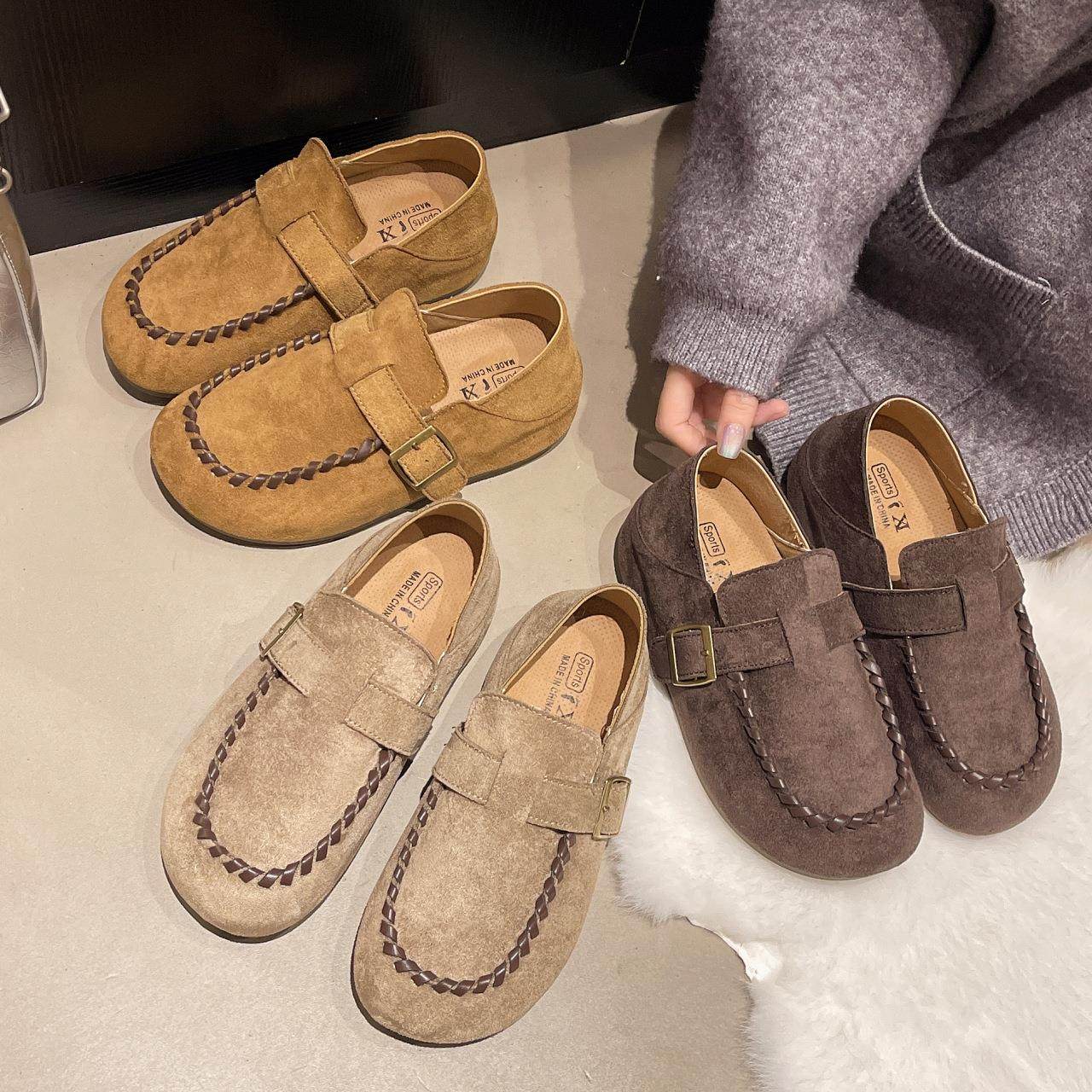 复古一脚蹬豆豆鞋女2025秋季新款勃肯鞋子软底休闲内增高勃肯单鞋,户外/登山/野营/旅行用品,其他户外鞋,淘宝优惠券,粉丝福利购,淘宝优惠卷