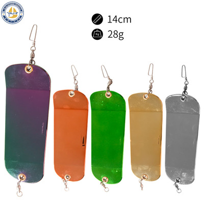 5.5寸潜水板闪光器trolling flasher paddle fishing flasher
