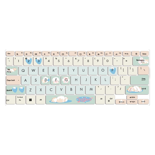 猫咪键盘膜适用2025款华硕灵耀14键盘膜14Air键盘保护套UX3405M电脑按键防尘垫14英寸笔记本a豆14 Air悦享版