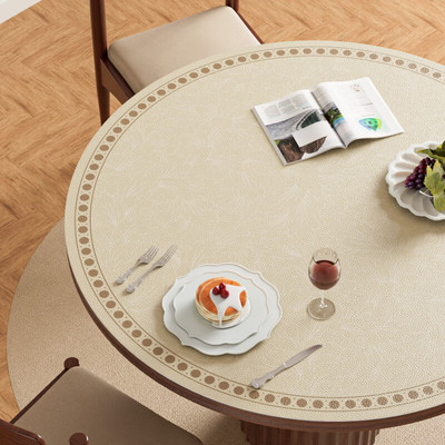 中古风圆桌垫防水防油防烫