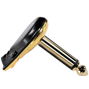 SOYIRI 6.35大二三芯单立体声90°弯型扁头焊接插头 电吉他贝斯单块效果器降噪分体音箱综合连接线插头