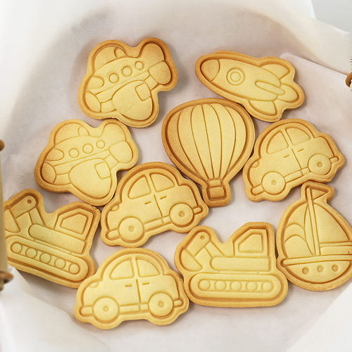 卡通烘焙立体按压式糖霜饼干模具
