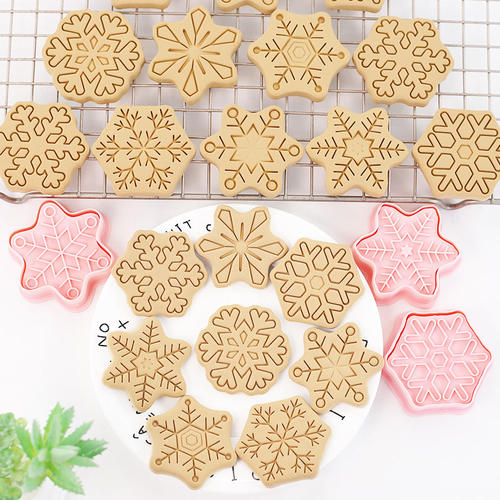 卡通雪花饼干模具圣诞节家用