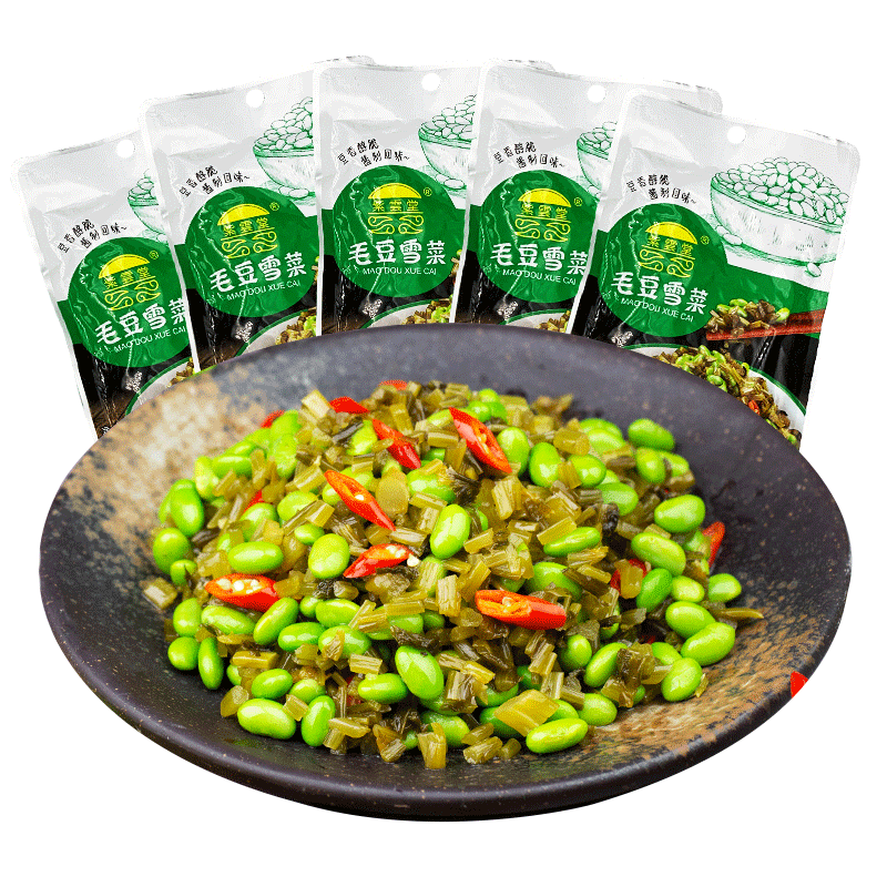 紫云堂毛豆即食咸菜雪菜