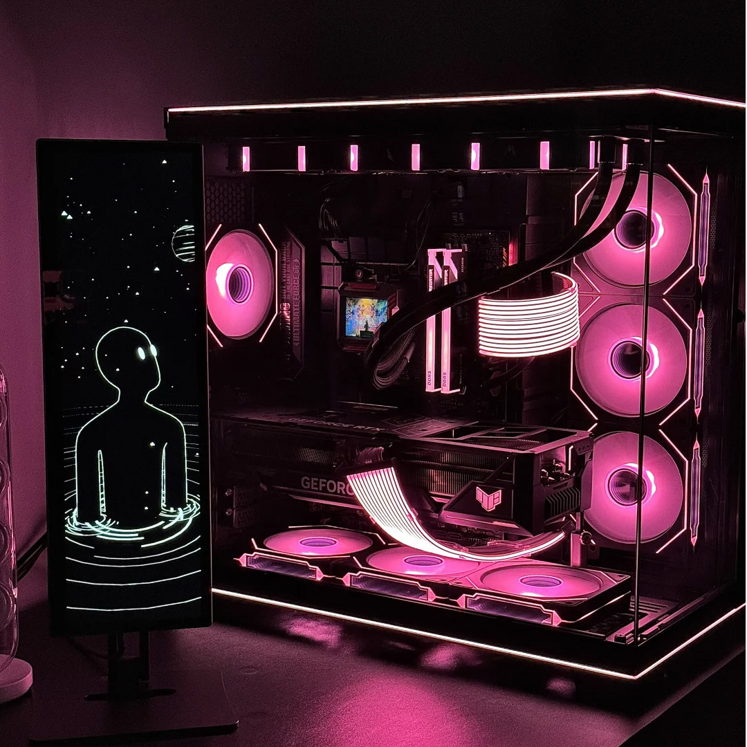 棱镜4Pro机箱散热风扇凌镜四代PWM温控超静音海景房ARGB神光同步