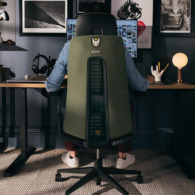 Haworth海沃氏 Halo Fern人体工学椅真皮电竞椅士官长游戏联名款,商业/办公家具,人体工学椅,淘宝优惠券,粉丝福利购,淘宝优惠卷