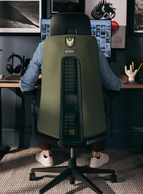 Haworth海沃氏 Halo Fern人体工学椅真皮电竞椅士官长游戏联名款