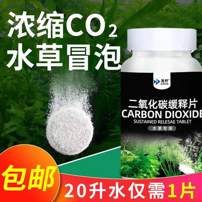 二氧化碳片鱼缸草缸专用水草黄叶藻缸CO2片发生器缓释片水族用品