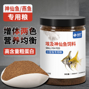 神仙鱼饲料埃及神仙鱼燕鱼专用饲料缓沉小颗粒鱼食观赏鱼鱼粮