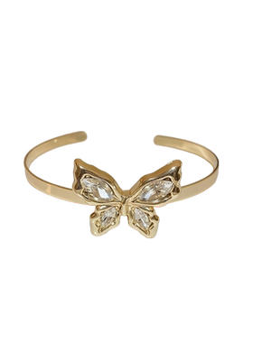 蝴蝶开口手镯女2026新款高级感手环轻奢小众精致复古百搭臂环手饰