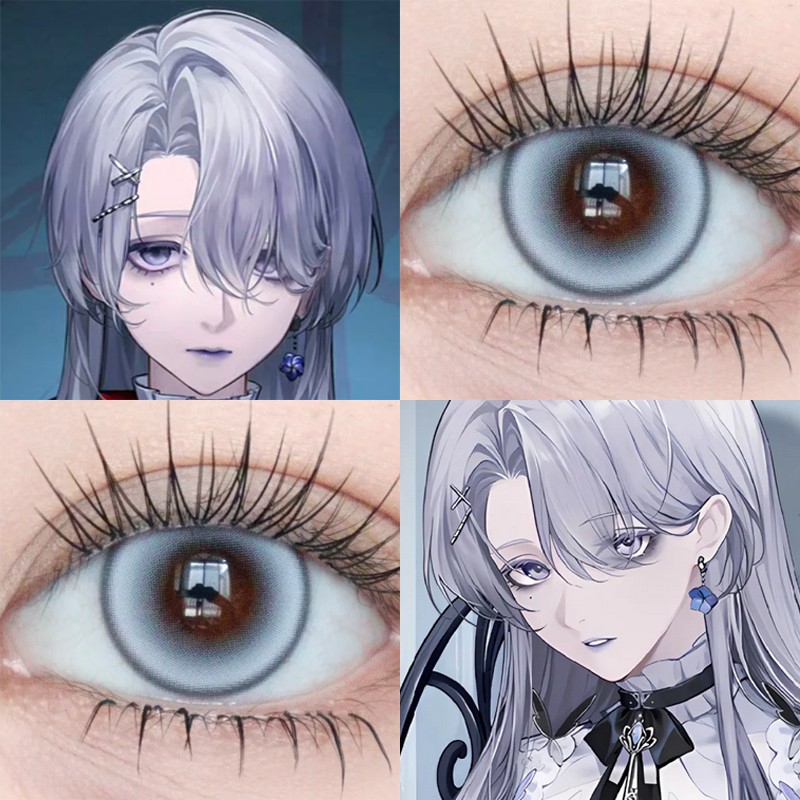 无期迷途伊芙cos美瞳日抛云舞灰太空银灰白沙银暗夜银湖白月光cn