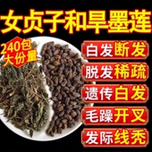 女贞子和墨旱莲养发乌发组合各10克泡茶水喝中药材治白发正品 yuo