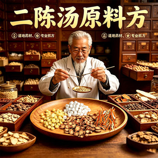 二陈汤原料燥湿化痰理气和中法半夏陈皮茯苓甘草中成药材饮片NO8