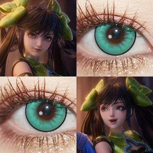 王者荣耀孙尚香cos美瞳山岚绿抹茶绿平安绿碧玉琉璃绿冰糖显色cn