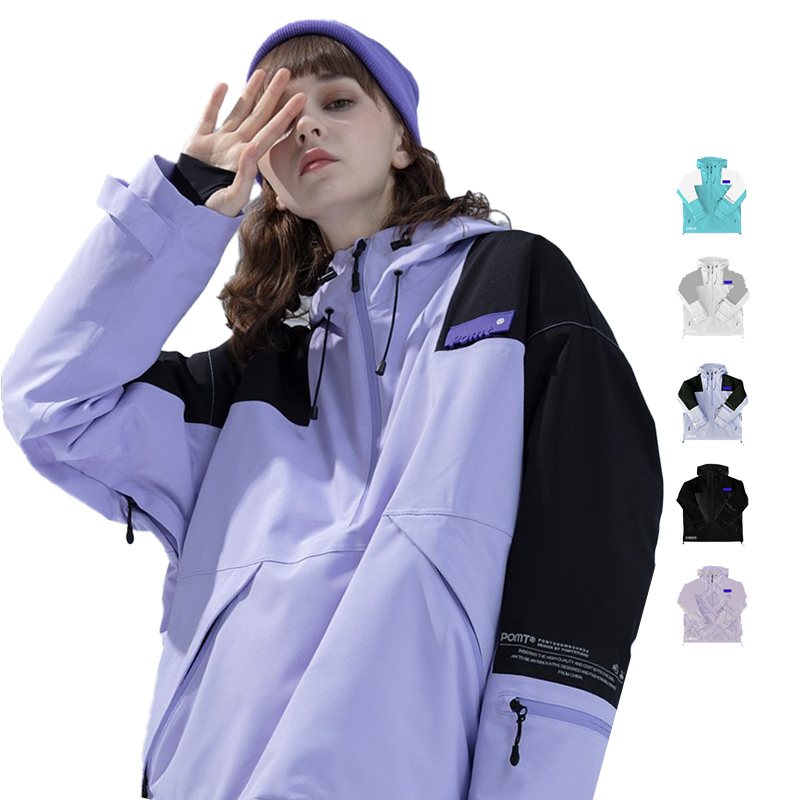 POMT夹棉保暖加厚户外防风滑雪服