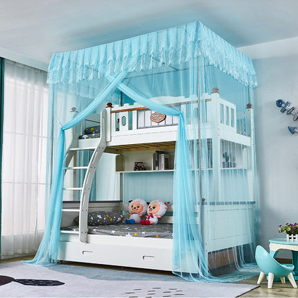 免安装上下床蚊帐子母床双层床家用不锈钢一体式高低床儿童上下铺