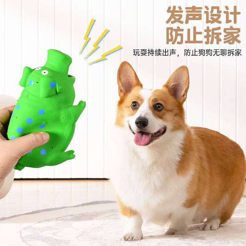 工厂直销狗狗玩具 惨叫猪 尖叫猪 发声乳胶玩具放屁猪 宠物用