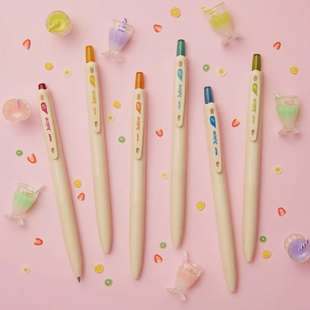日本百乐PILOT果汁笔JUICE十周年纪念限定彩色牛奶色按动中性笔