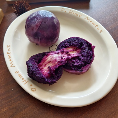 亲食派 顺丰 紫薯芝士球 带袋水煮加热 紫薯奶酪包爆薄皮拉丝软糯