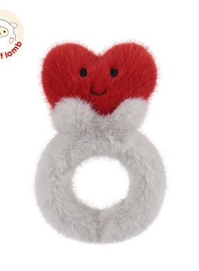 Apricot lamb情人节爱心啪啪圈玩偶公仔毛绒玩具安抚女孩七夕礼物