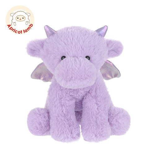 Apricotlamb紫色翅膀恐龙毛绒玩具可爱儿童日礼物布玩偶公仔娃娃