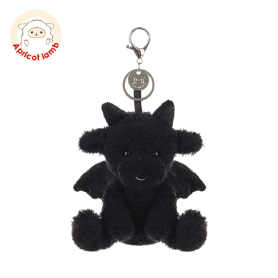 瑞可羊黑色小龙钥匙扣书包挂件公仔女生钥匙扣可爱玩偶毛绒包挂饰